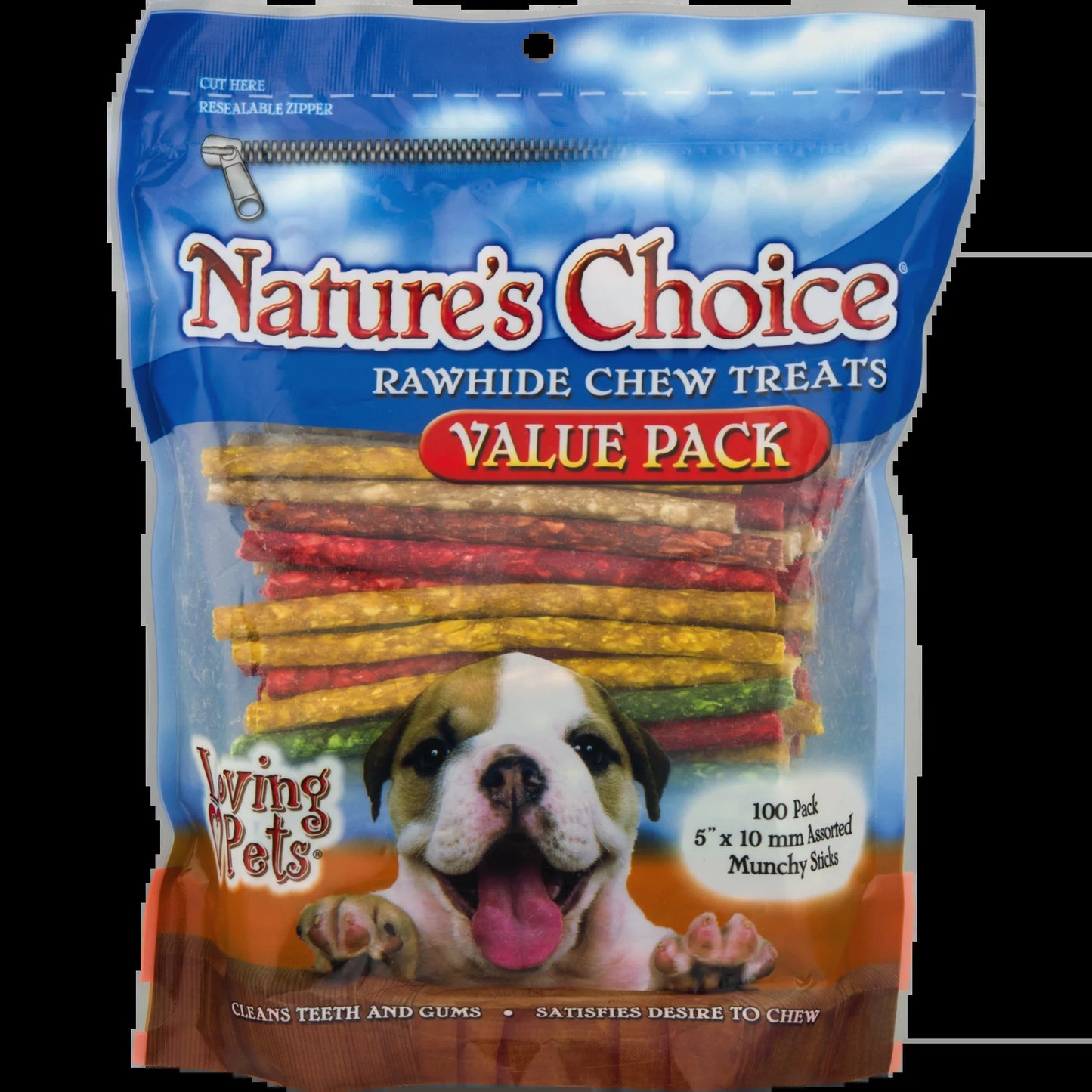 Nature'S Choice Rawhide Chew Treats for Dogs, 100.0 PACK