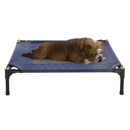 30X24 Portable Elevated Bed for Pets with Non-Slip Feet -Pets up to 50Lbs (Green)